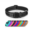 Top Selling DRH Brand Luxury 12 Colors Reflective Breathable Nylon Adjustable Dog Collar for Small/Medium/Large Dogs