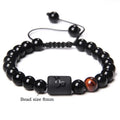Wholesale Crystal Stone Beads 12 Horoscope Woven Beads Bracelet Crystal Healing  Bracelet for Men and Women