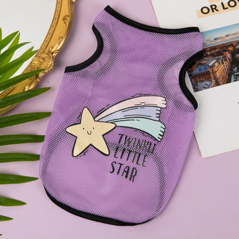 Hot Selling Durable Pet Clothes Dog Mesh Soft Vest Big Dog Summer Clothes