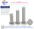 OEM ODM American Inch Fully Threaded Hexagon SS304 SS316 SS316L SS Bolt Screw Nut Din933 DIN931 High Strength Bolts