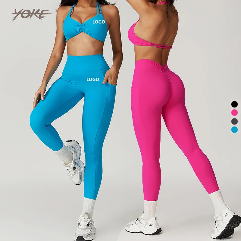 Hot Selling Women's V-Neck Gym Fitness Active Wear Set Yoga Workout Shorts with Plus Size Feature Sportswear for Women