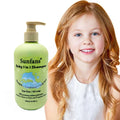 Natural Plant Essence Three-in-One Baby Gentle Care Wash 500ml Argan Oil Formula Anti-Frizz Shower Gel Tearless Shampoo-All One