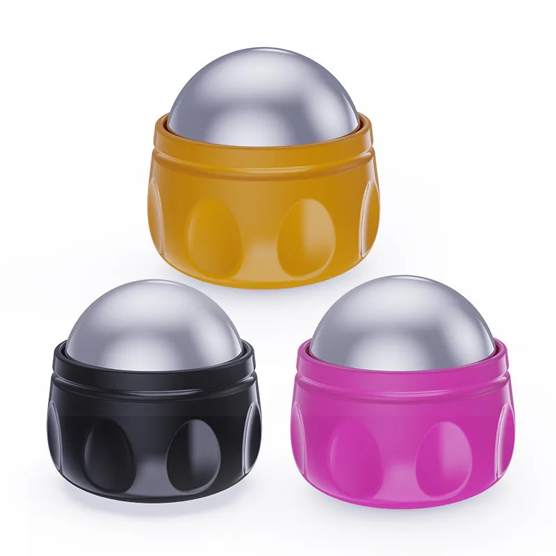 HY Stainless Steel Cryo Roller Ball Muscle Recovery Cooling Cold Massager Facial Massage Device