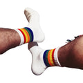 Custom Logo Dress Sport Socks Jacquard Design Knitted Embroidery Technique Adults Wholesale Supply Mens Socks