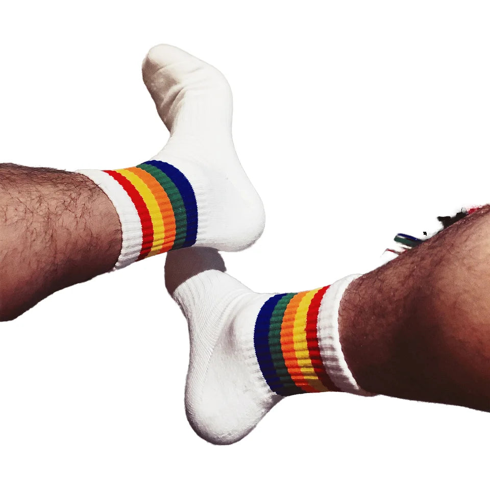 Custom Logo Dress Sport Socks Jacquard Design Knitted Embroidery Technique Adults Wholesale Supply Mens Socks