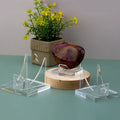 Customized Acrylic Clear Heart-shaped Display Stand for Garment Displays S/M/L Sizes 3mm Thickness