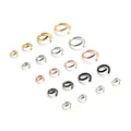 200pcs/bag Stainless Steel Real 18K Gold /black /colorfull /rose Gold PVD Plating Jewelry Findings Jump Open Ringouter 3-9 mm