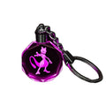 WZ Cheap Wholesale K9 Blank Led Crystal Keychains Custom 3d Laser Engraved Crystal Keychain for Souvenir Gift