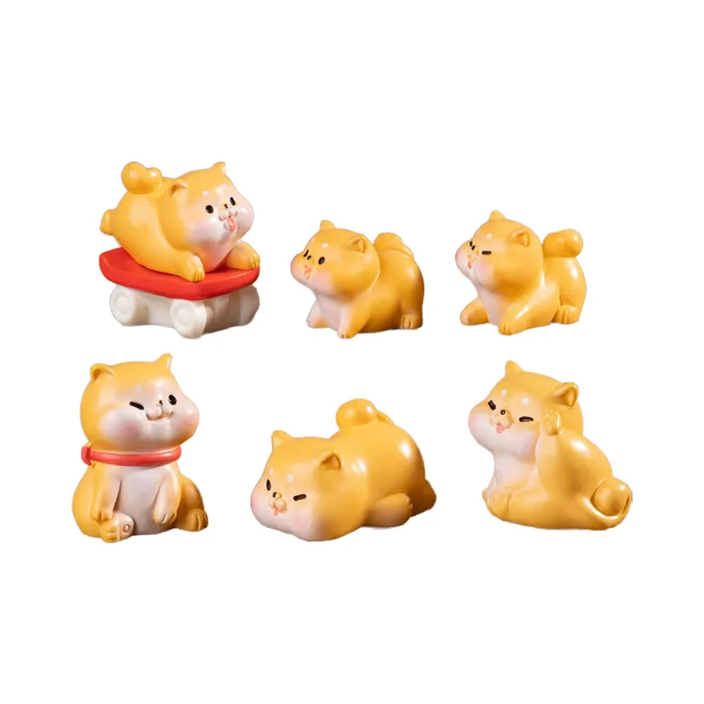 Wholesale Bonsai Terrarium Bath Bombs 3D Cartoon Dog Resin Animal Christmas Garden Miniature Figurines Collectables Kids Toys