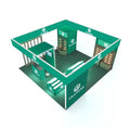 20x20 Durable Reusable Aluminum Trade Show Exhibition Booth SEG Backlit Portable Expo Fair Shelf Display Dye Sublimation