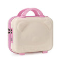 3D Bear Makeup Box 14 Suitcase Cartoon PP Code Box Bar Mitzvah Storage Suitcase Mini Cute with Big Handle Large Capacity