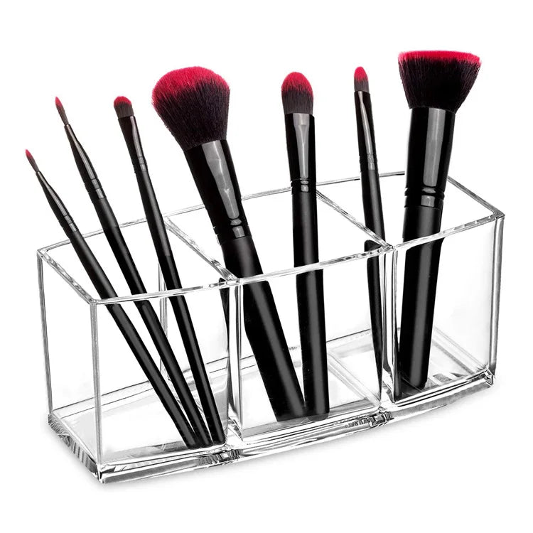 Acrylic Makeup Brush Organizer Desktop Makeup Organizer Eyebrow Pencil Organizer