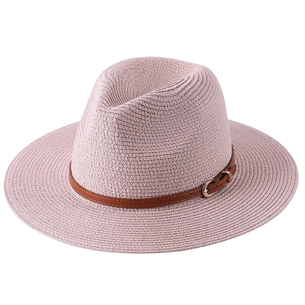 Wholesale Panama Cheap Top Sun Hat Foldable Straw Hat Ladies Straw Summer Beach Hat