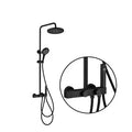 HONGDEC Single Handle Stainless Steel Chrome Polished Thermostatic Bathroom Shower System Bidet Sprayer Rainfall Shower Head Set