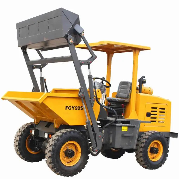 EPA Map Ce Certified Self-Loading 1Ton 5T Diesel Front Loader Mini Dumper Articulated 4WD Construction Farm Site Dumper 4X4 Mini