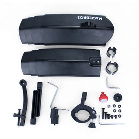 Magicbros Adjustable Mountain Bike Mudguard Nylon+ABC Steel Construction Bend Resistant Quick-release Screws for 14