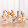 Cartoon Car Hanging Diffuser Bottle Aromatherapy Car Air Freshener Daisy Empty Car Perfume Essential Oil Glass Bottle