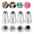 Large Size Piping Nozzles Decor Cream Flower Rose Icing Tips Cake Fondant Baking Tool