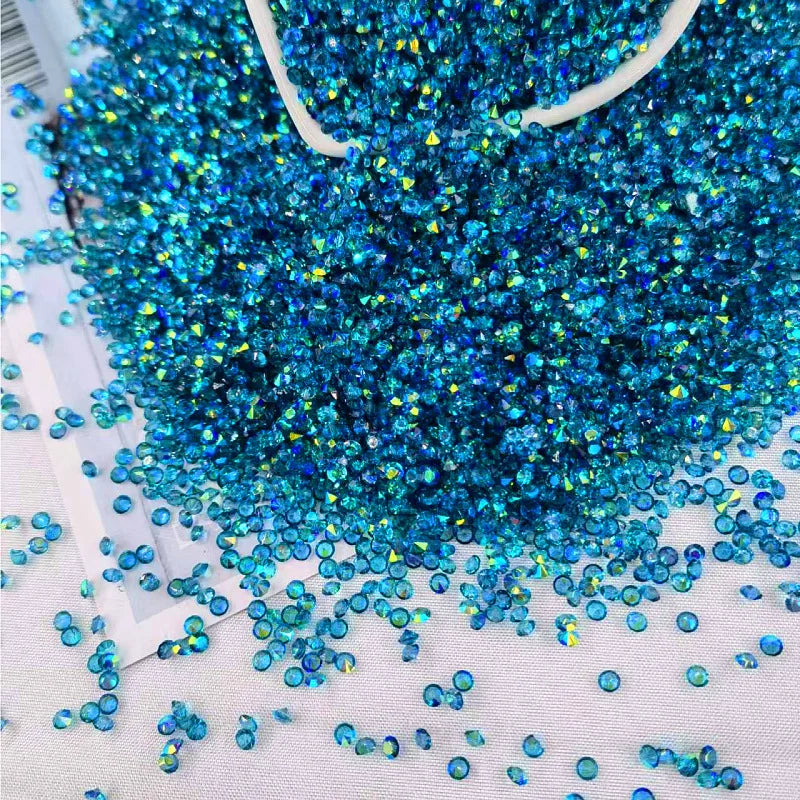 Wholesale Bulk AB Resin Rhinestones Non Hotfix Rhinestone Craft Supplies Crystal Pointback Strass for Bottles Mugs Tumbler Art