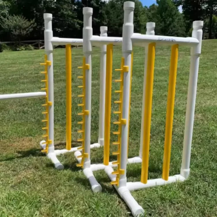 USMILEPET PVC Plastic Dog Agility Training Equipment Jump Wing Agility Hurdle Jump Bar Pet Supplies for Training