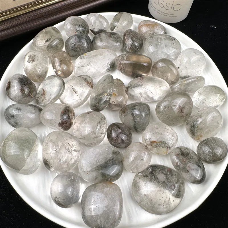 Wholesale Natural Gemstone Polished Crystal Healing Stone Green Garden Tumbled Stone for Sale