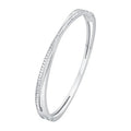 High End Jewelry Bracelet Fine Non Tarnish Stainless Steel Zircon Bangle Bracelet for Women