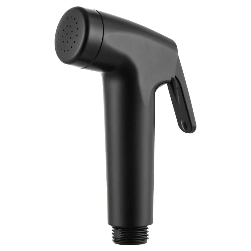 Black Water Faucet Bidet Portable Chrome ABS Plastic Push Sprayer Bidet Washing Hand Power Toilet Jet Spray Shattaf Bidet