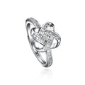 Anillo De Bodas Platinum Plated Full Zircon Ring Open Adjustable Wedding Band Shiny Wedding Band Simple Finger Rings Jewelry
