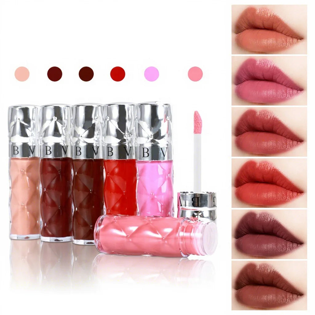 Wholesale High Gloss Non-Stick Lip Gloss Waterproof Long Lasting Moisturizing Glass Cup with Plump Mirror Non-Stick Lipstick