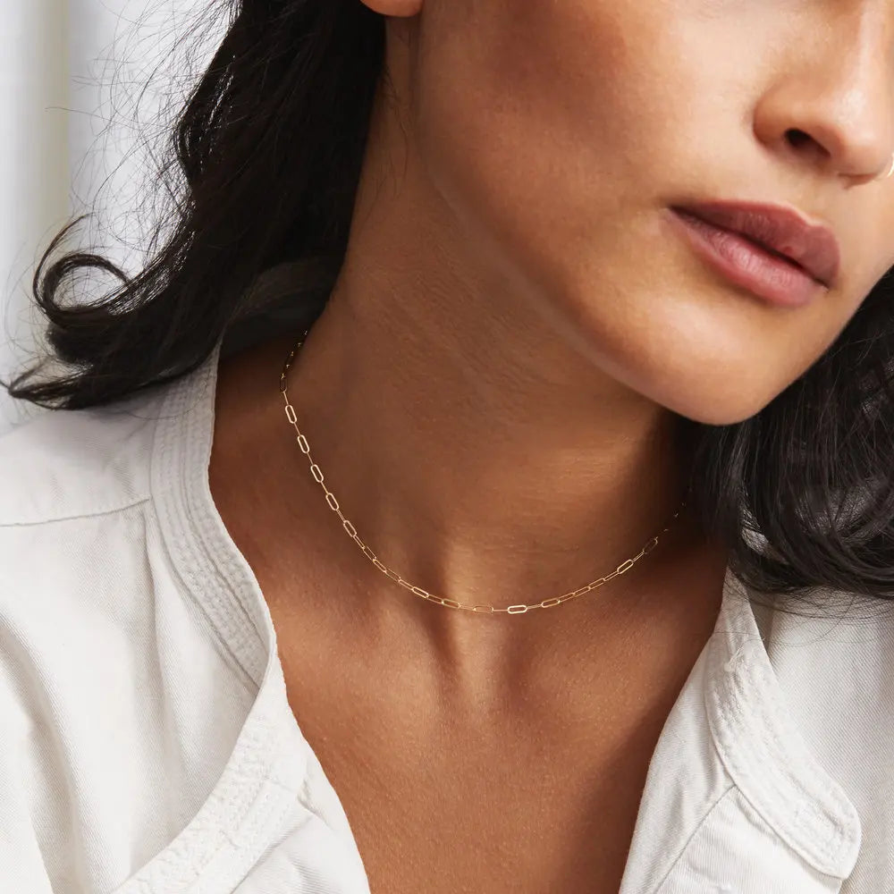 Wholesale Fine Jewelry Stainless Steel Gold Silver Women Chain Link Necklace for Jewelry Making