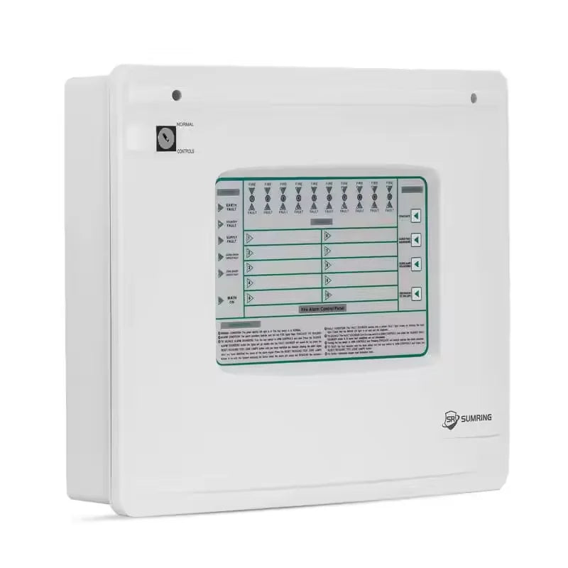 SUMRING Factory's Conventional 1-10 Zones Fire Alarm Control Panel for Fire Protection System