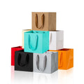 Custom Large Size Printed Luxury XL Square Bottom Pastry Packaging Paper Bag for Cake Box