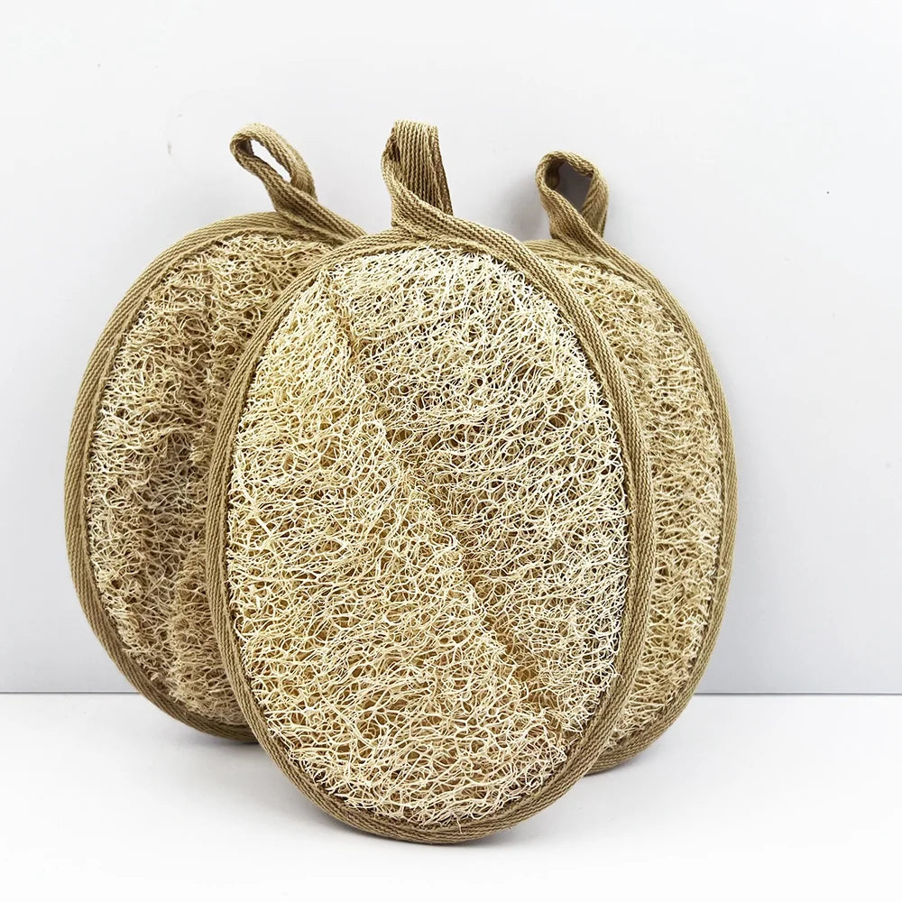 Wholesale Exfoliating 100% Natural Egyptian Loofah Sponge Brush for Body Dead Skin Removal Body Cleaner Scrubber Bath Shower