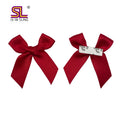 Red Satin Ribbon Bow With Adhesive on the Back