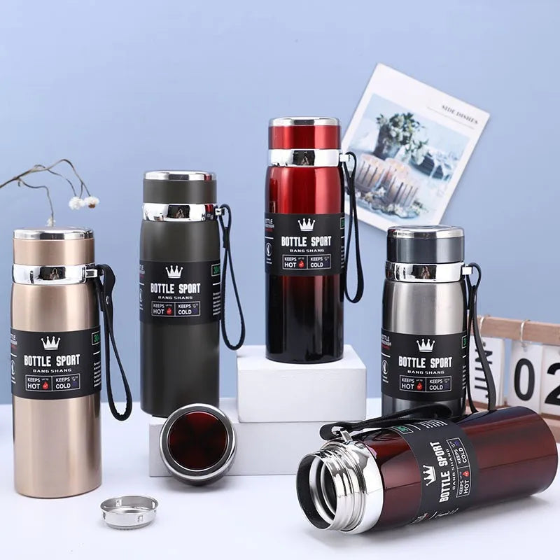 304 Stainless Steel Double Wall Smart Water Bottle Sustainable Vacuum Flasks for Men Women Kids
