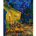 Diy Painting by Numbers for Adults Starter Kits Coffee House Famous Picture Landscape Acrylic Paint on Canvas Handwork for