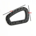 9cm Black Army Green Orange Outdoor Plastic Carabiner with 90kg Load Capacity for Retail Promotional Use