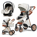 OEM Custom logo Baby Stroller Comfortable Baby Stroller with Car Seat Wholesale Baby Stroller with Ergonomic Adjustable Backrest