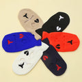 Fashion 3Hole Knitted Love Heart Winter Embroidery Custom Windproof Balaclava Ski Mask