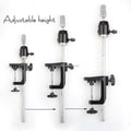 Factory Wholesale Retail Durable Adjustable Stainless Steel Mannequin Head Table Holder for Making Wigs