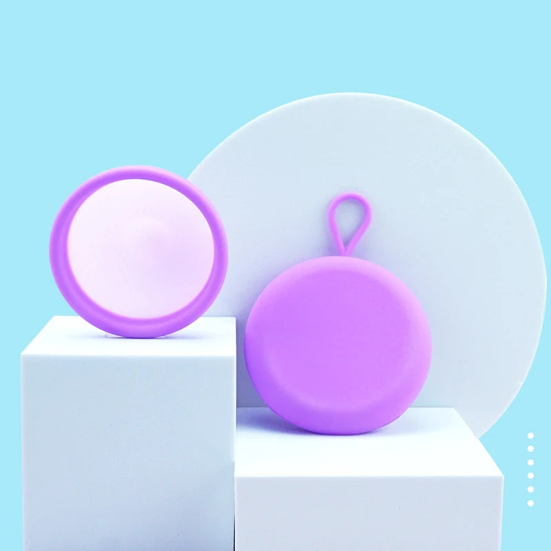 New Silicon Case Menstrual Disc Cup Manufacturers Wholesale Certified New Reusable Menstrual Disc With Case