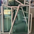 Non Opening Special Shaped Aluminum Fixed Triangle Window with Double or Triple Tinted Glass for House