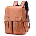 Fashion Multifunctional New Light School Bag Business 15.6 Inch PU Laptop Travel Bags Men Backpack