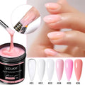 100g Large Capacity 6 Colors Creamy Extension Nail Gel Soak-Off UV Gel LED Lamp Source Hard Builder Gel for Nail Art DIY