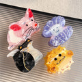 New Design 2025 Cute Animal Splicing Hair Clip Exquisite Girl Woman Hair Claw Clamp Acetate Hair Claw
