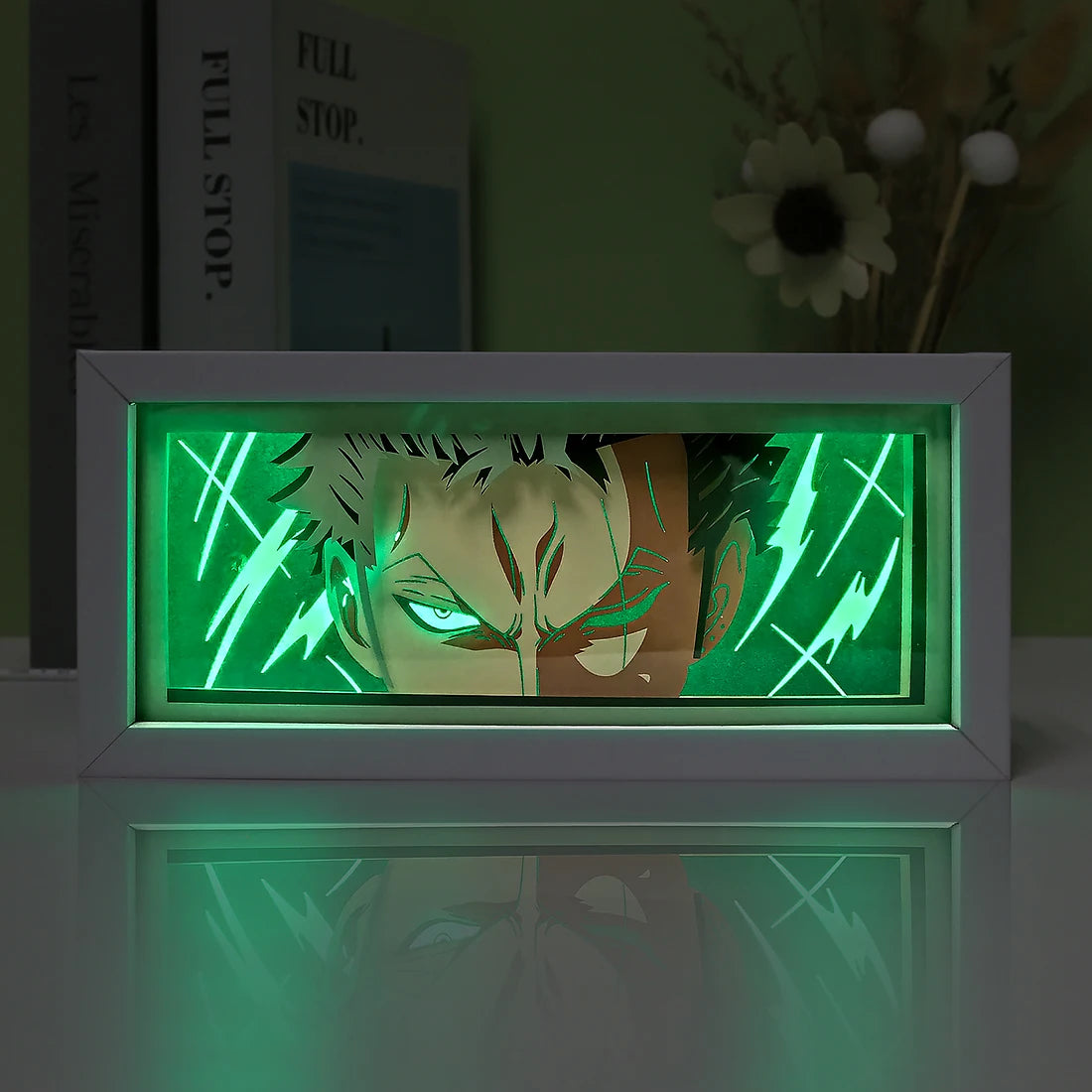 Anime Style Enchanting Paper Cut Characters Soft Light Illuminated Mesmerizing Sight Paper Carved Anime Light Box