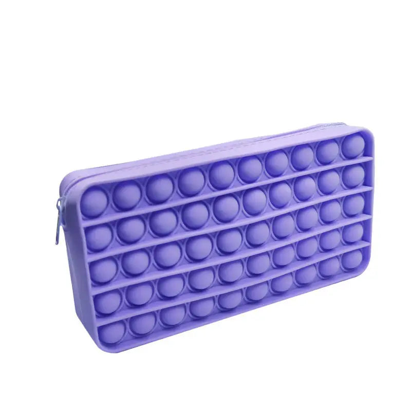 Wholesale Popper Bubble Silicone Pencil Case Pop Box Stationery Pouch Pop It Cute Silicone Fidget for School Kids Student