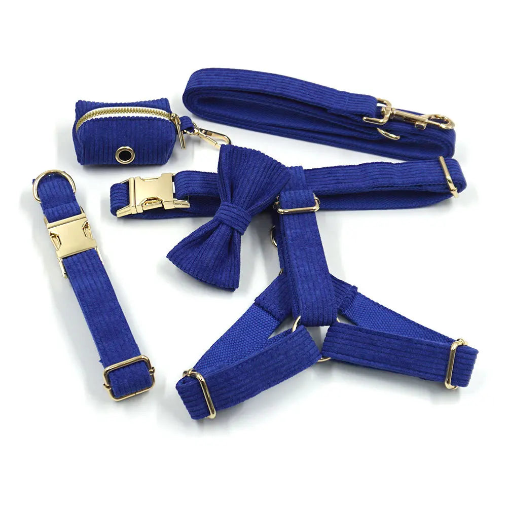Wholesale Custom Print Acceptable Adjustable Pets Accessories Dog Collar Leash Harness Set