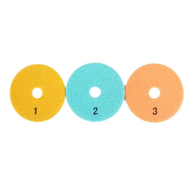 Trueshine Deburring Diamond Resin Pads 4 Inch Grit 50-3000 3 Step Polishing 2023