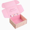 Wholesale Custom Printed Pink Box Packaging Mailer Boxes Kraft Corrugated Shipping Box with logo
